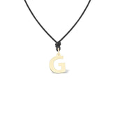 14K yellow gold Letter G pendant